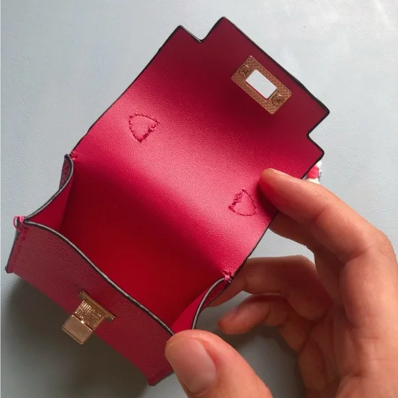 🌟🌟🌟Pink Mini Bag Charm with Keychain - Picture 8 of 10